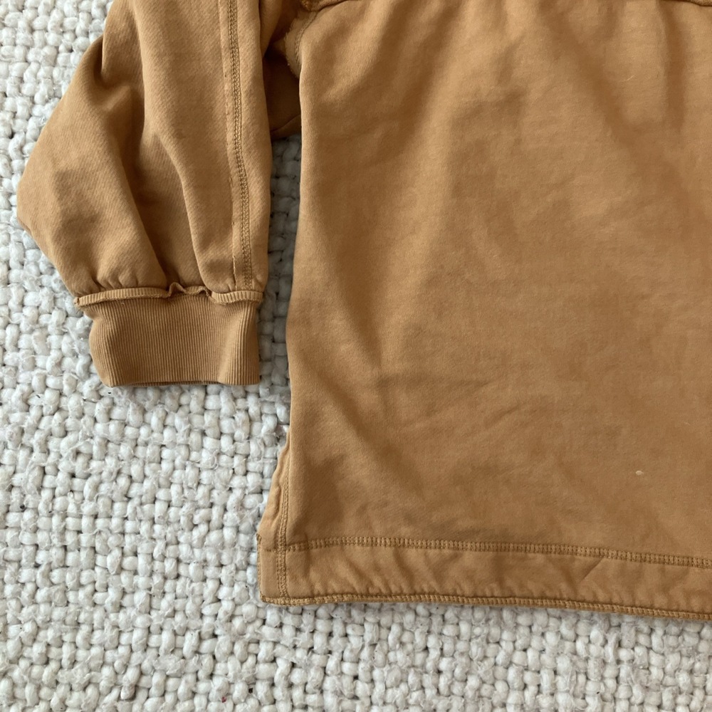 Pilcro Oversized Cotton Utility Jacket Tan Button Front Pocket Medium - Picture 8 of 10
